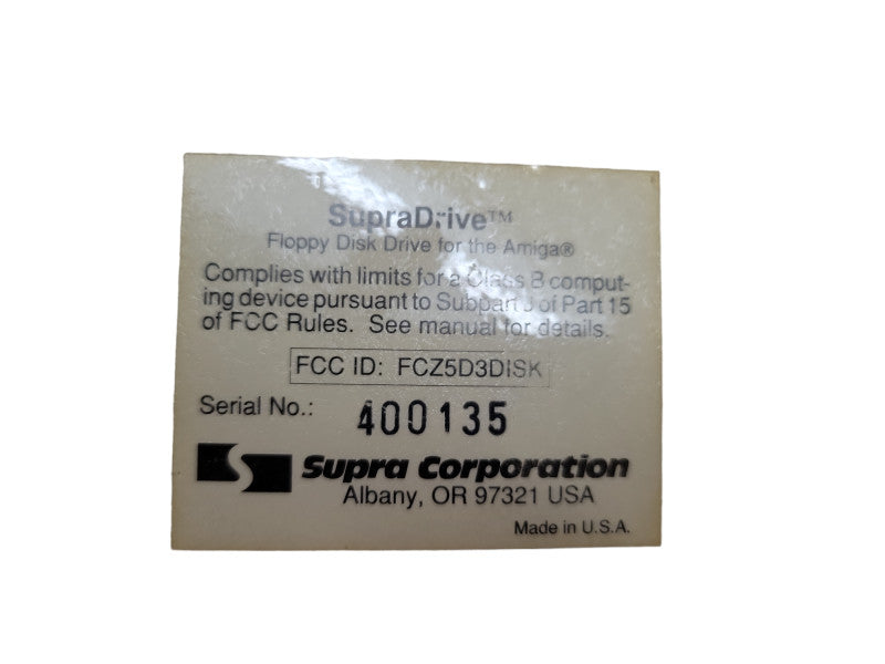 Supra Drive 3.5\\" Floppy Disk Drive for Amiga %