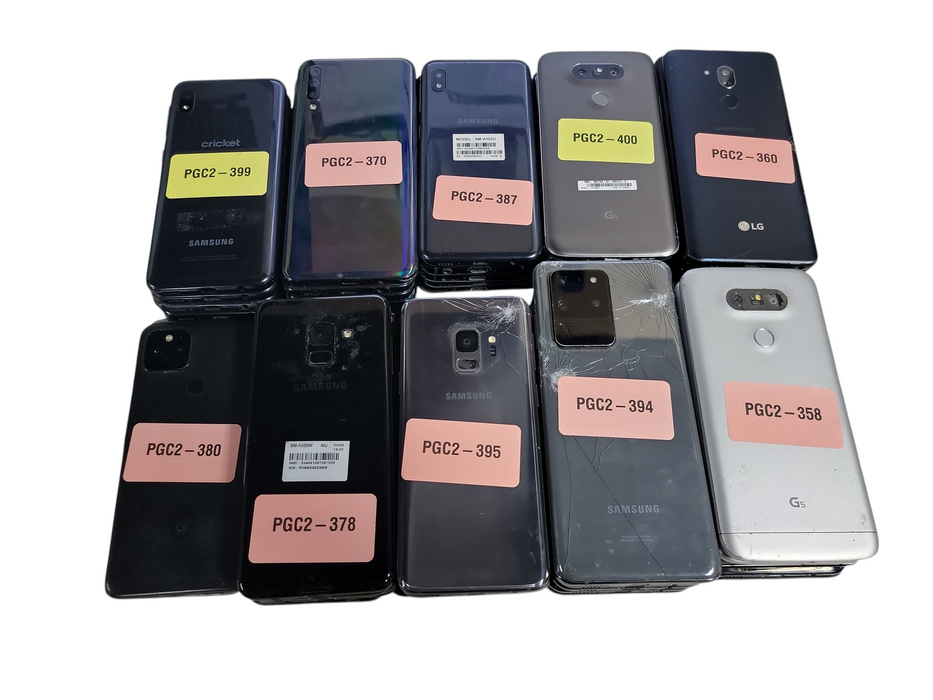 Lot of 47x Android Phones [Samsung / LG / Google | B/C Condition][PGC2-8]