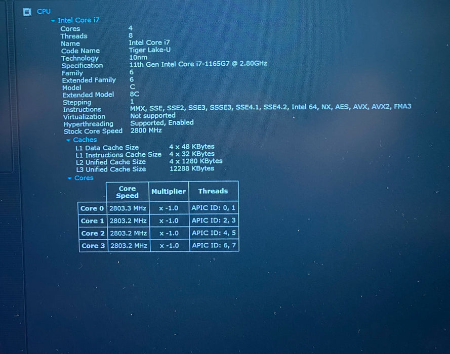 Lenovo ThinkPad P15s Gen 2 i7-1165G7 NVIDIA T500 4GB GPU 16GB RAM 256GB SSD