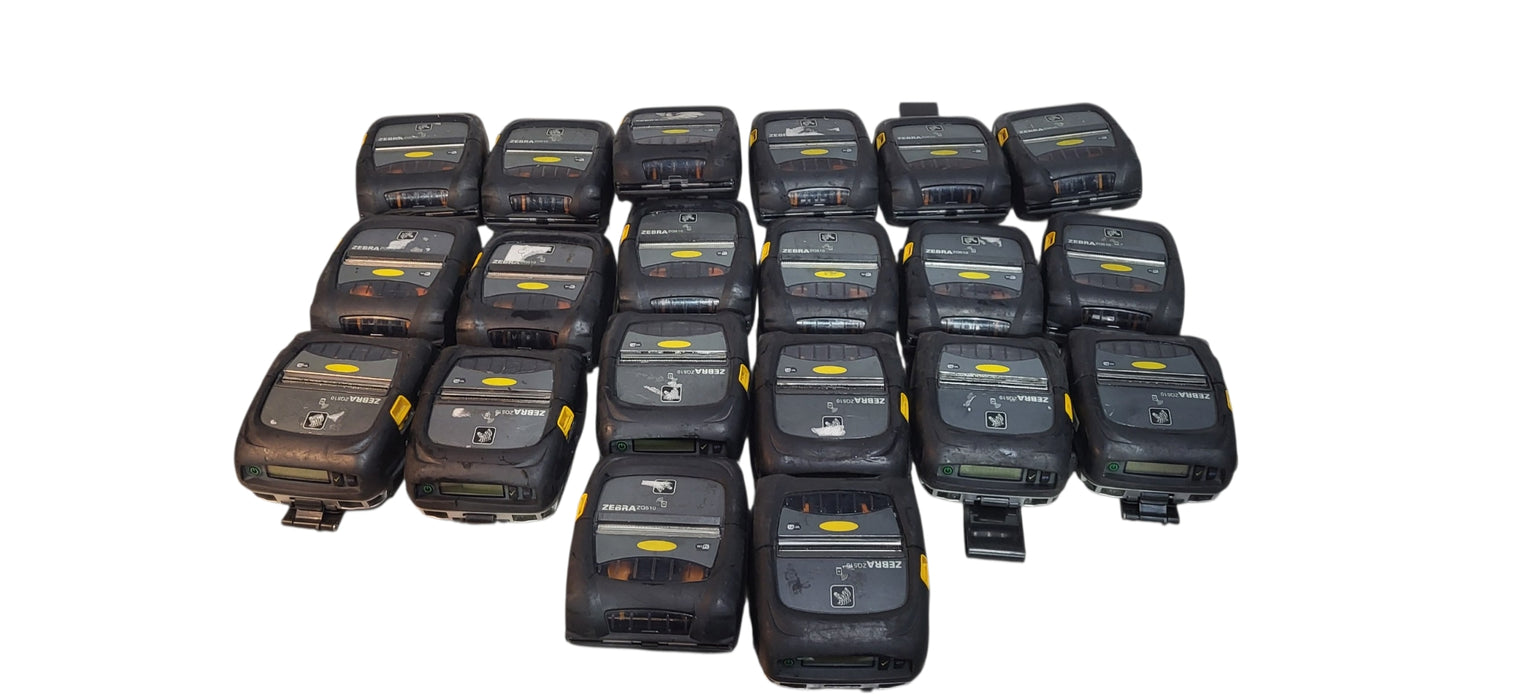 Lot of 20x Zebra ZQ510 Mobile Thermal Label Printer ZQ51-AUN0100-00 | No Battery