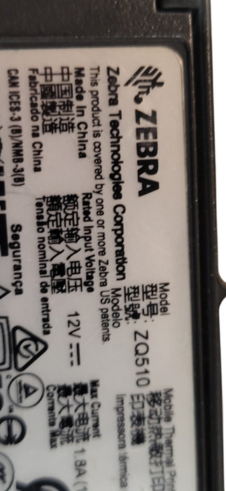 Lot of 20x Zebra ZQ510 Mobile Thermal Label Printer ZQ51-AUN0100-00 | No Battery