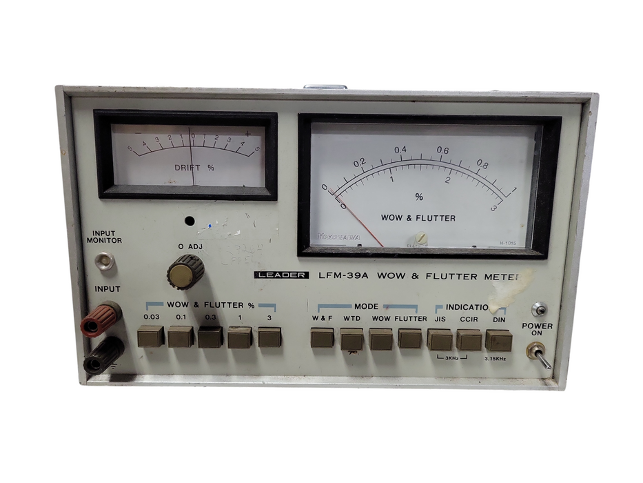 Vintage! Leader LFM39A Wow Flutter & Meter READ