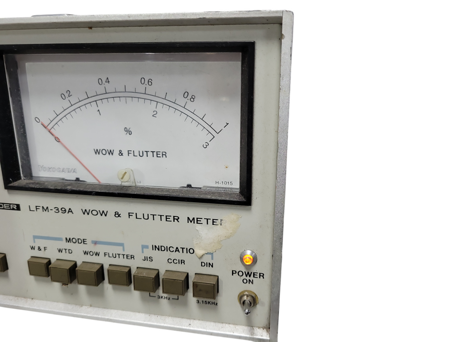 Vintage! Leader LFM39A Wow Flutter & Meter READ
