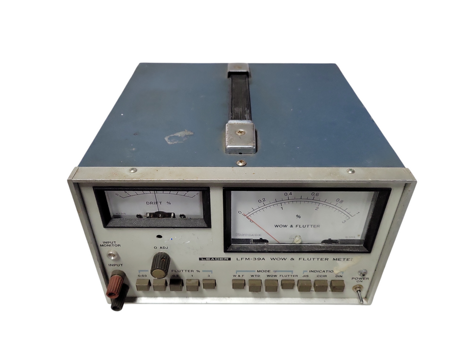 Vintage! Leader LFM39A Wow Flutter & Meter READ
