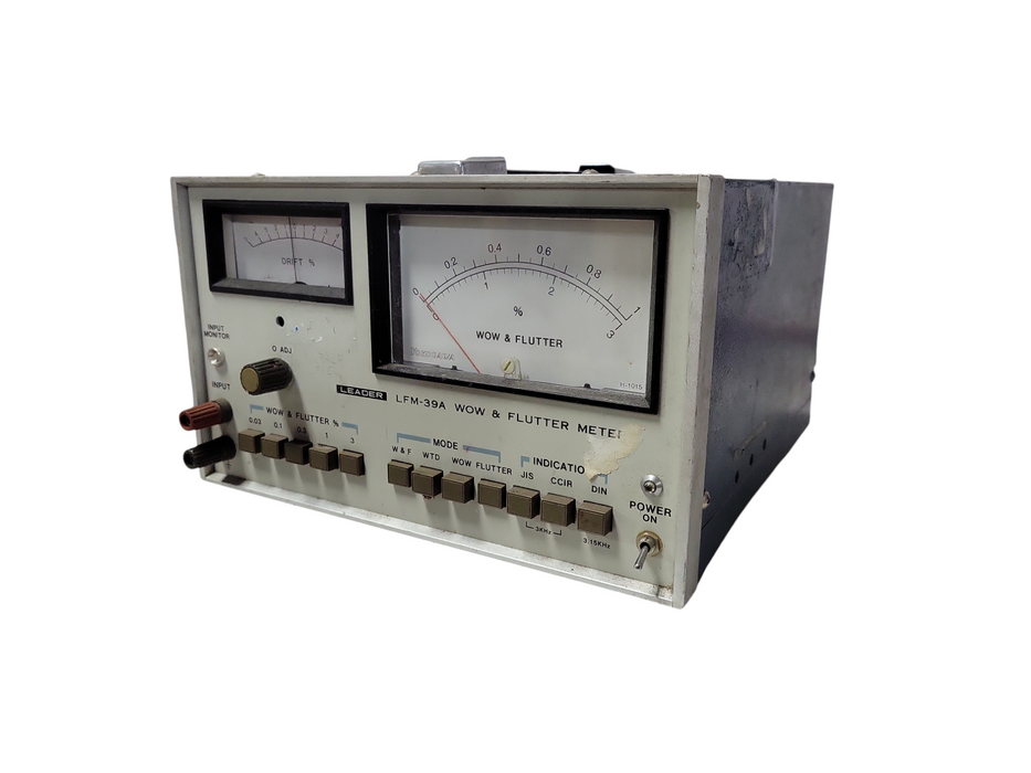 Vintage! Leader LFM39A Wow Flutter & Meter READ