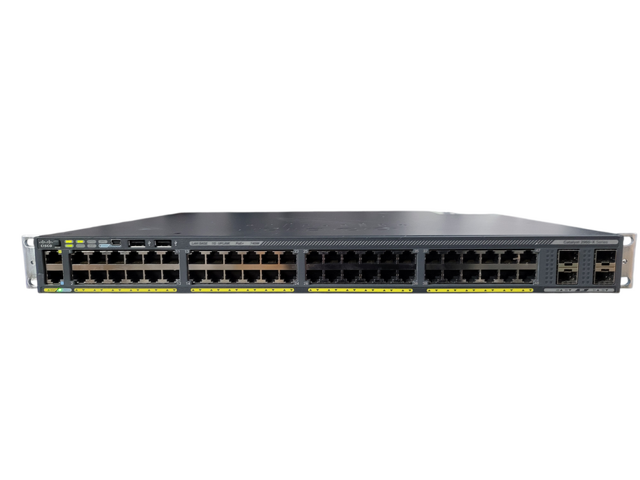 Cisco Catalyst 2960X 48-Port PoE+ Switch WS-C2960X-48FPS-L 740W