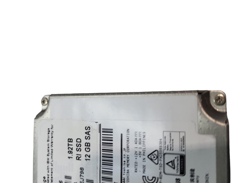 1.92TB IBM SAS RI SSD 2.5\\" 12GBPS  IBM-D051PX05SRB192 100% Health Q&