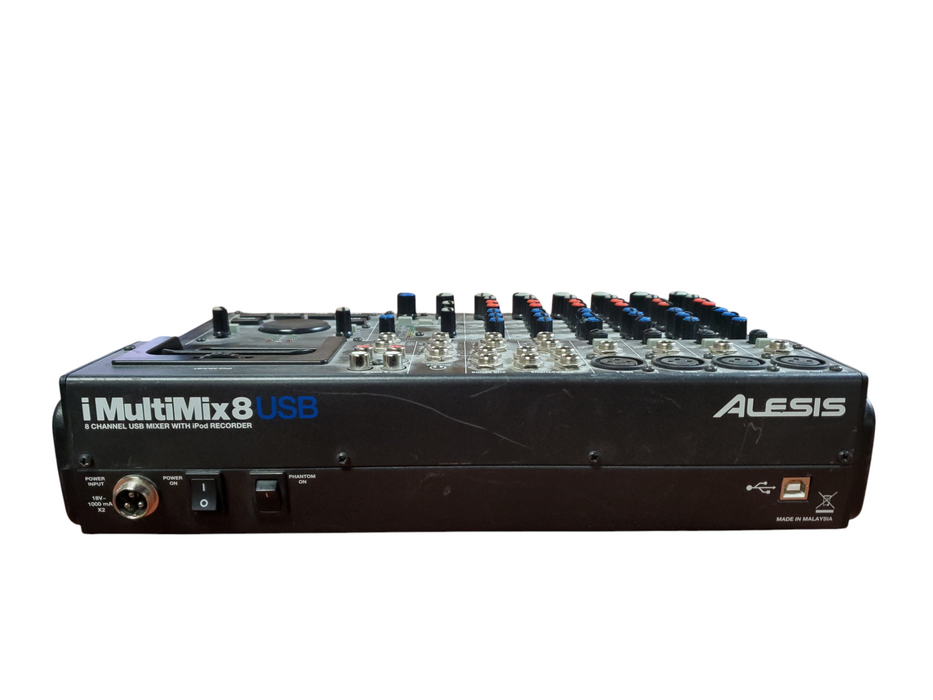 Alesis iMultiMix8USB 8-Channel USB Mixer w/ iPod Recorder *READ*