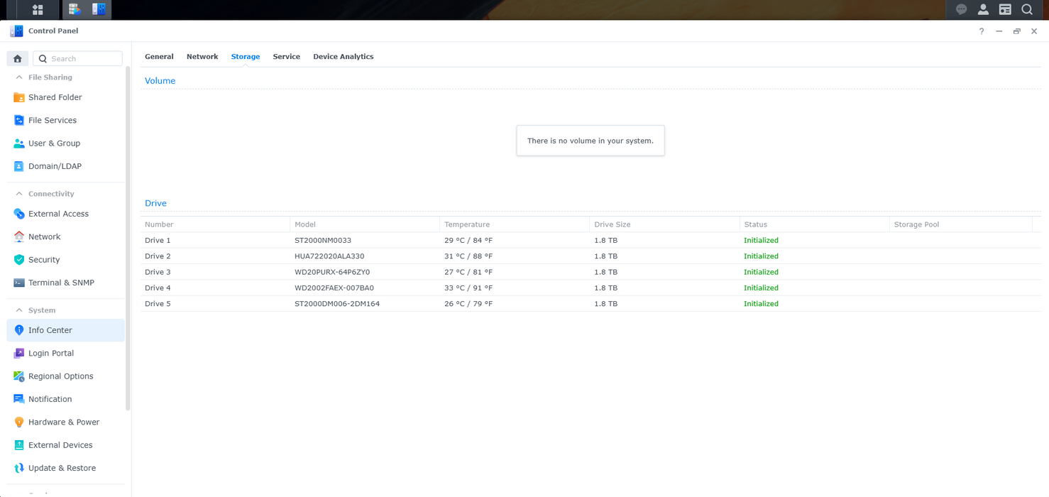 Synology DS1513+ 5-Bay NAS w/ 5× 2TB HDDs (Total 10TB)