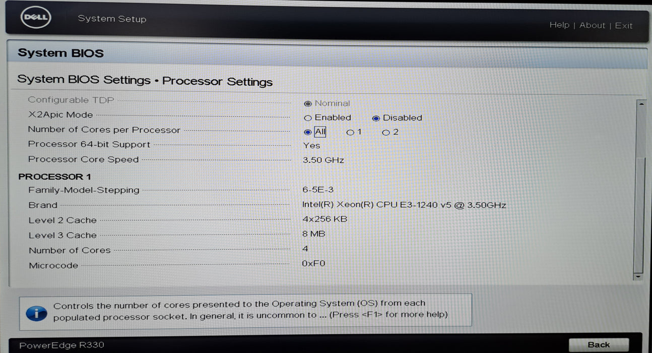 Dell PowerEdge R330 8x 2.5" | Xeon E3-1240 v5 @3.50GHz, 32GB ECC DDR4, PERC H730