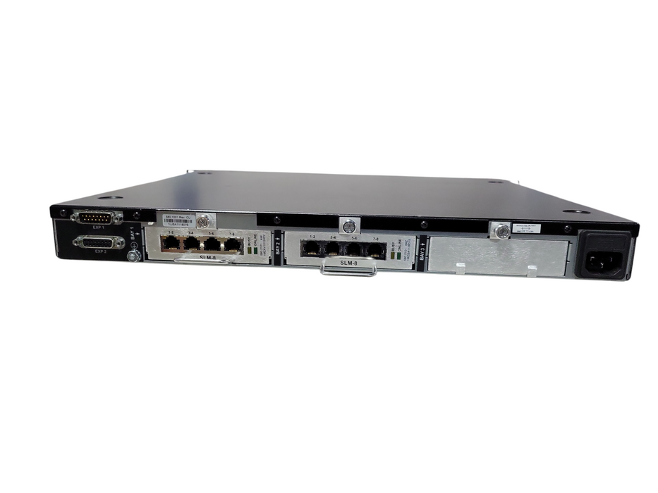 Inter-Tel Mitel DEI 5000 Expansion Unit 580.1001 w/ 2x 580.2101 SLM-8 Cards READ