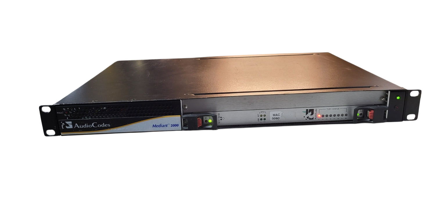 AudioCodes Mediant 2000 GGWT00019 1Span IP/SIP VoIP Media Gateway