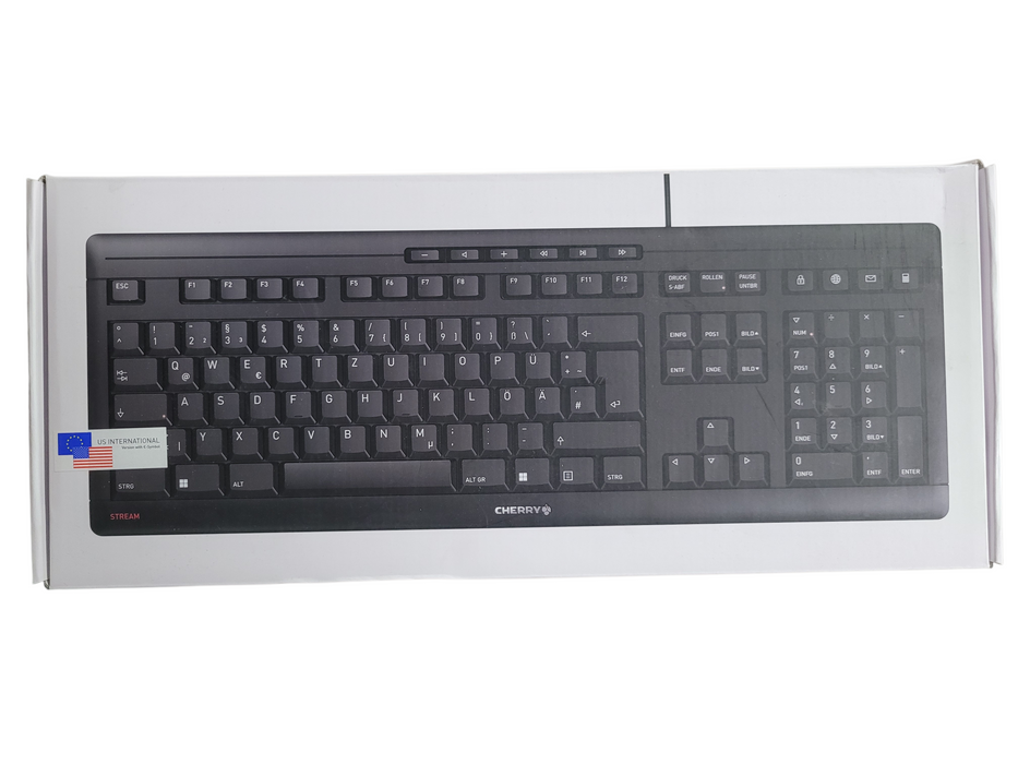 CHERRY STREAM Keyboard JK-8500EU-2/03 USB Wired US-International Black New