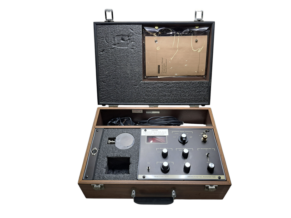 Keithley 35055 Digital Dosimeter Radiation Exposure Meter w/ Probe, Cable & AC