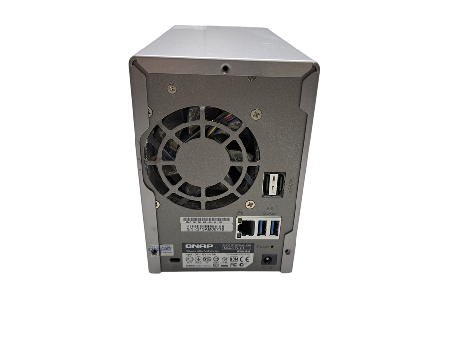 QNAP TS-221 | 2-Bay Network Attached Storage NAS w/ 2x 2TB HDD's, No AC