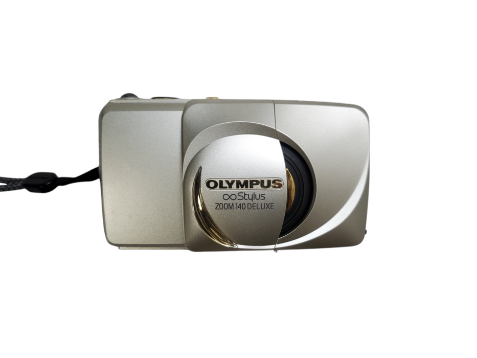 Olympus Stylus Zoom 140 Deluxe 35mm Film Camera *READ*