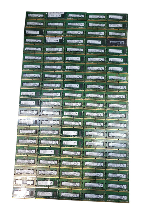 Lot of 100x, Assorted 4GB DDR4 SODIMM Laptop RAM