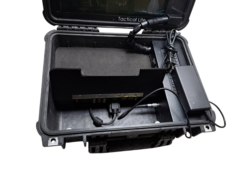 Tactical Lite Rugged Portable Video Monitor Surveillance System LCD w/ Hard Case