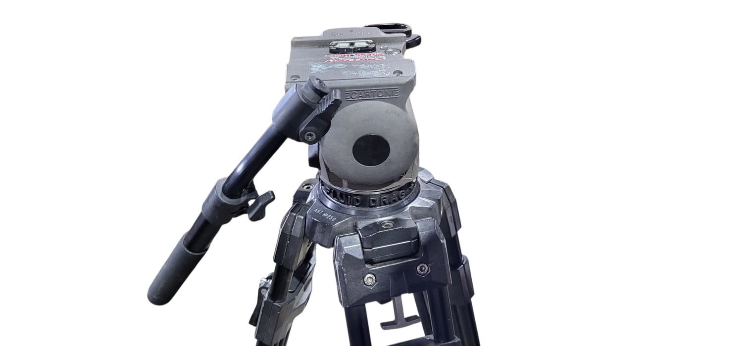 Cartoni Focus Fluid-Drag Camera Head with Manfrotto ATR 250 Tripod