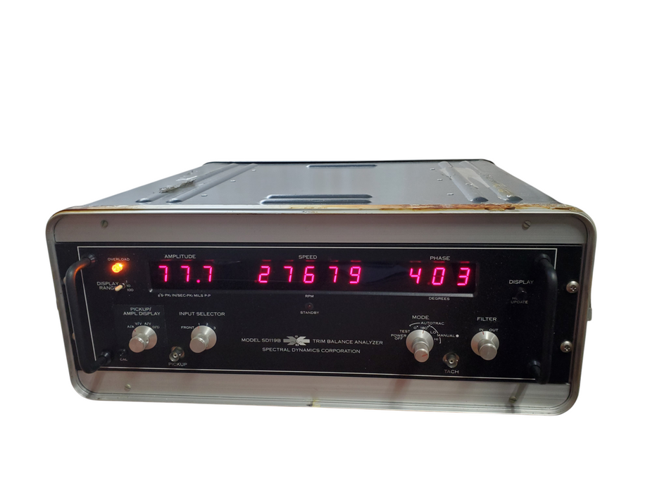 Spectra Dynamics Model SD119B Trim Balance Analyzer | SD119B-32-37 *READ*