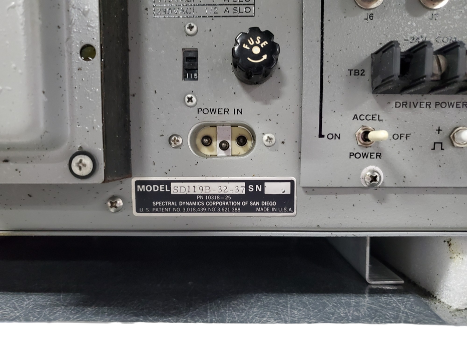 Spectra Dynamics Model SD119B Trim Balance Analyzer | SD119B-32-37 *READ*