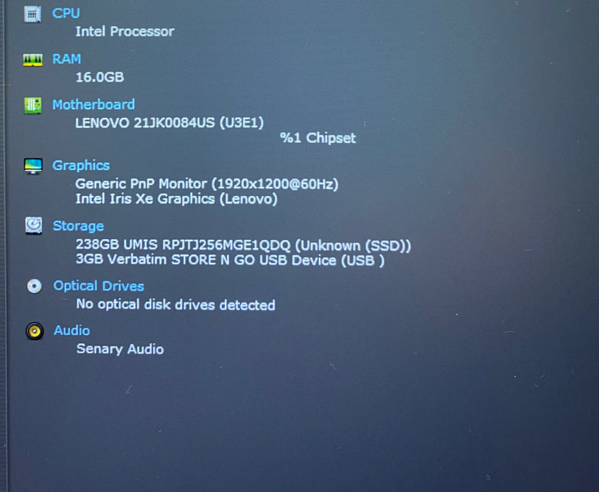 Lenovo ThinkPad E14 Gen 5 Intel Core i5-1335U 1.30GHz 16GB RAM 256GB SSD