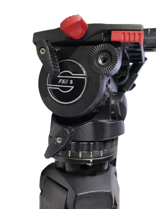 Sachtler FSB8 Mid-Level Spreader Carbon Fiber Fluid Head Tripod FSB-8