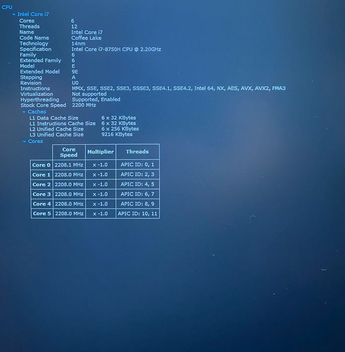 Lenovo ThinkPad P72 i7-8750H QUADRO P600 4GB GPU 16GB RAM 256GB SSD