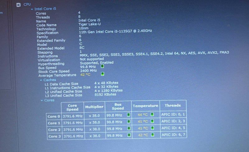 Lenovo ThinkPad E15 Intel Core i5- 1135G7@2.4GHz 16GB RAM 256GB SSD Q Lap200