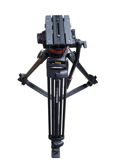 Manfrotto 525MVB Tripod W/MVH502A Pro Fluid Head with 75mm half ball mount + bag