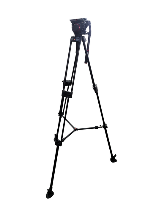 Manfrotto 546B Pro Video Tripod, Mid-level Spreader & 504HD Fluid Head, + Bag