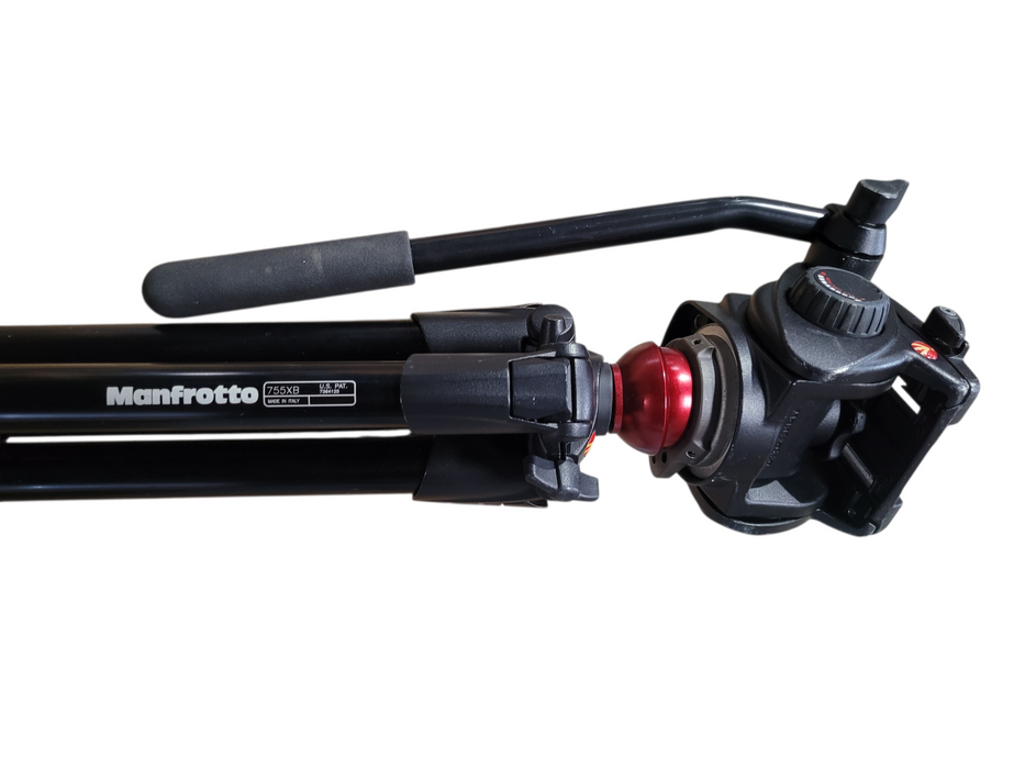 Manfrotto 755XB Tripod W/ Fluid Head 501HDV Camera Mount