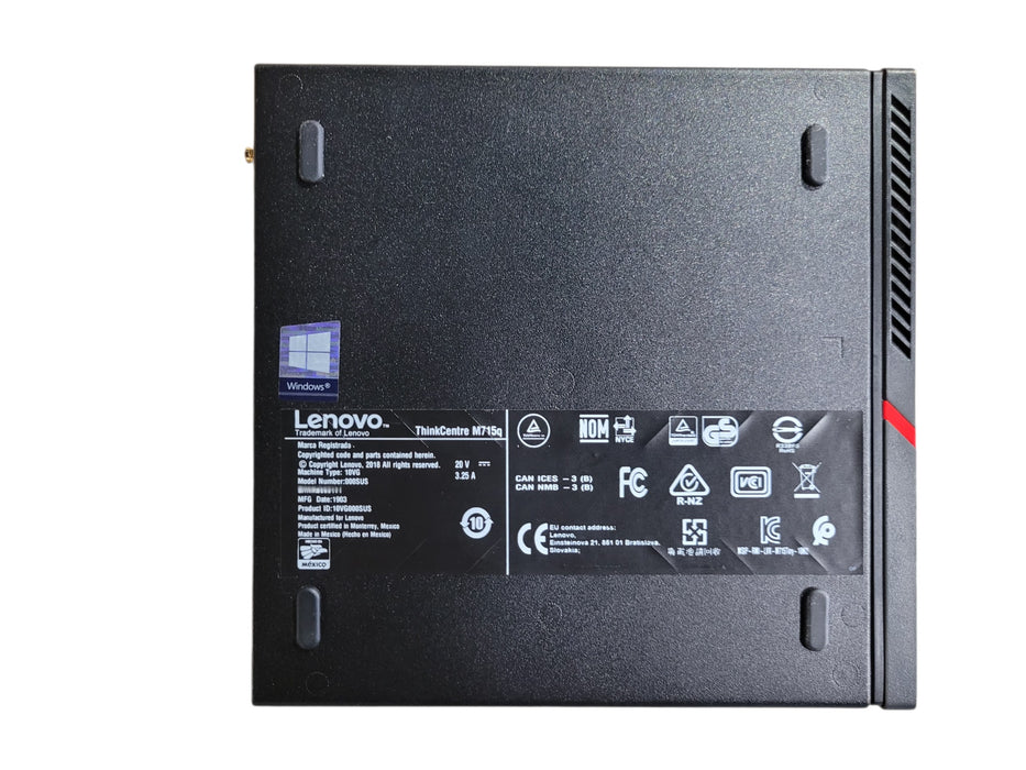 Lenovo ThinkCentre M715q |Ryzen 5 PRO 2400GE @3.20GHz 8GB DDR4 256SSD