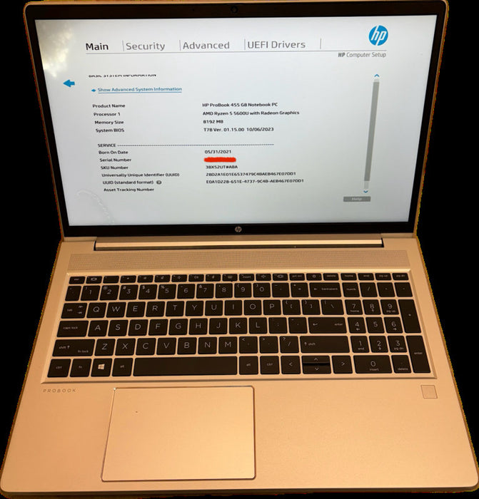 HP ProBook 455 G8 Ryzen 5-5600 Damaged Screen For Parts READ!  Lap200