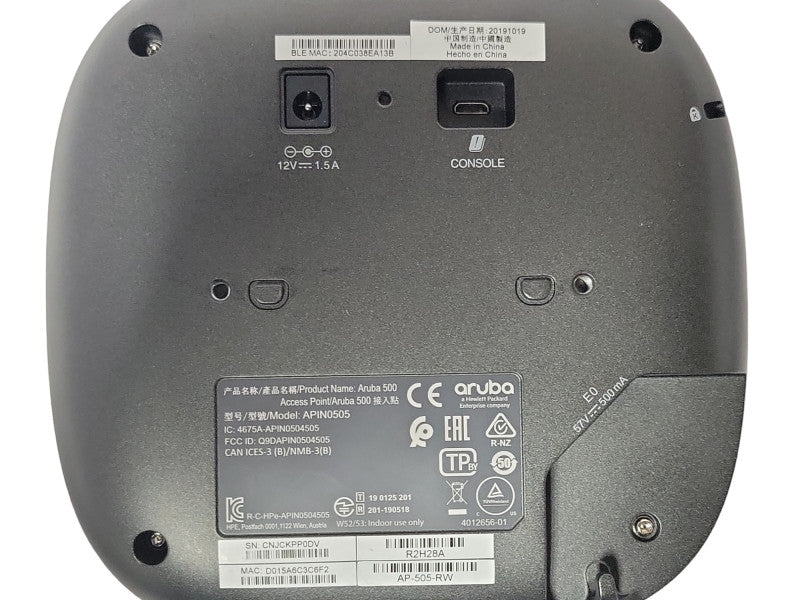 Aruba APIN0505 500 Series Wireless Access Point AP-505-RW, READ _