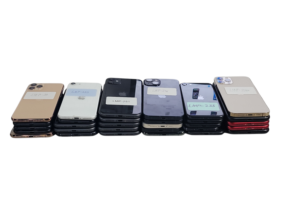 Lot of 30x Apple iPhone [SE2 to 13 | Locked | A/B Condition][LMP-10] (