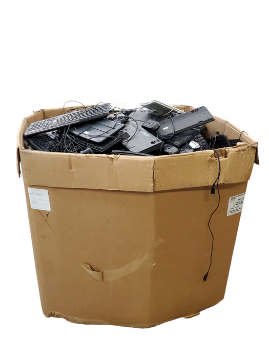 Bin of Assorted Wired Keyboards/Mice (AS-IS) Approx 505lbs