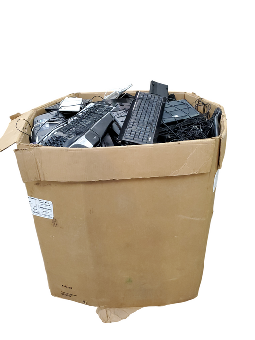 Bin of Assorted Wired Keyboards/Mice (AS-IS) Approx 505lbs