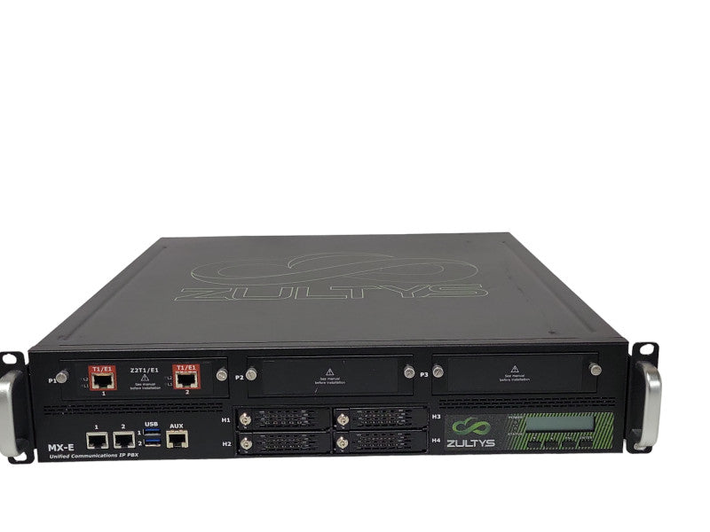 Zultys MX-E UNIFIED COMMUNICATIONS IP PBX with Z2T1/E1 2x PSU, READ _