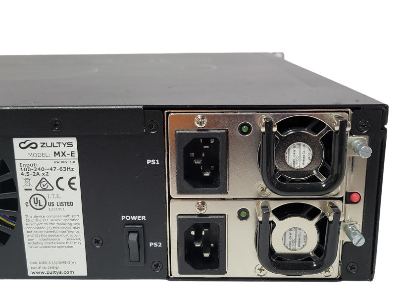 Zultys MX-E UNIFIED COMMUNICATIONS IP PBX with Z2T1/E1 2x PSU, READ _