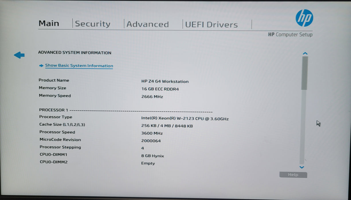 HP Z4 G4 Workstation | Xeon W-2123 @3.60GHz 16GB DDR4 512GB NVMe Quadro P2000