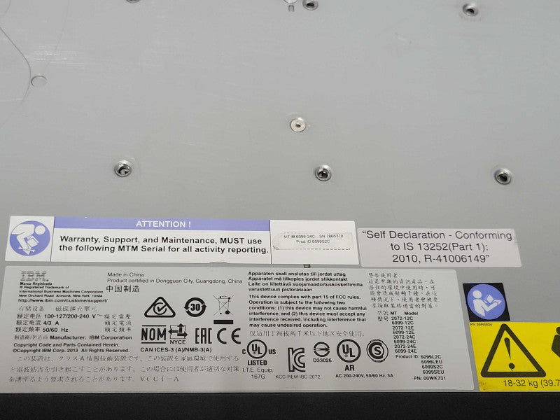 IBM Storwize 00RY328 24x 2.5\\" Bays storage array, No Controller, 2x PSU _