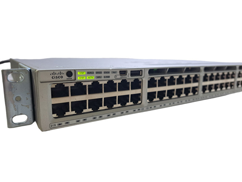 Cisco WS-C3850-48U-S | 48-Port GbE UPoE Network Switch | 2x 1100W PSU\\'s