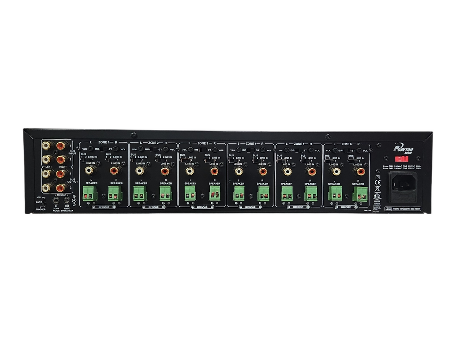 Dayton Audio MA1240a Multi-Zone 12 Channel Amplifier