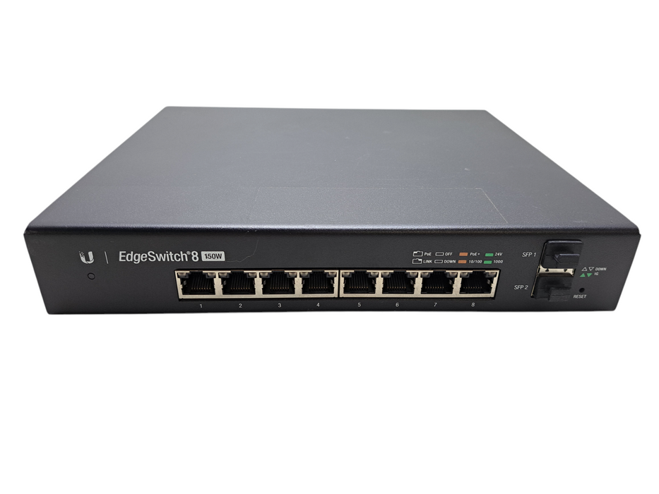 Ubiquiti EdgeSwitch 8 150W (ES-8-150W) 8-Port Gigabit PoE Switch *READ*