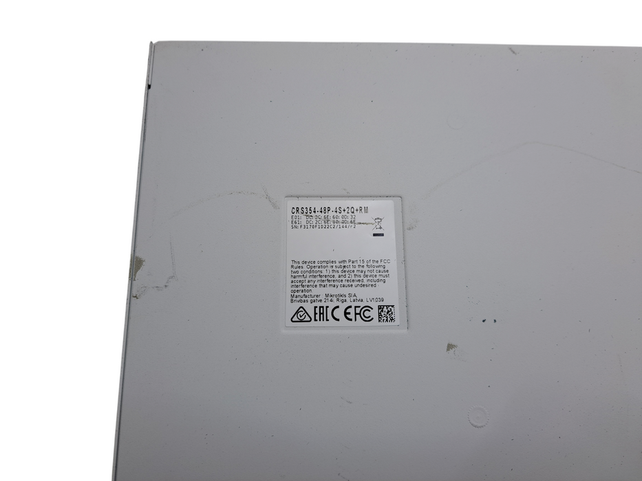 MikroTik CRS354-48P-4S+2Q+RM | 48-Port Gigabit PoE++ Switch 10G SFP+ 40G QSFP+