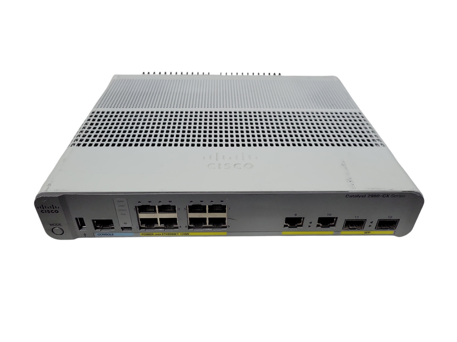 CISCO Layer 2 Network Switch WS-C2960CX-8PC-L Catalyst Series