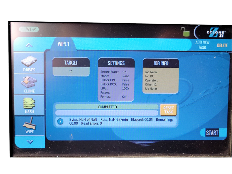 Logicube ZClone Xi Hard Drive Duplicator / Drive Wiper