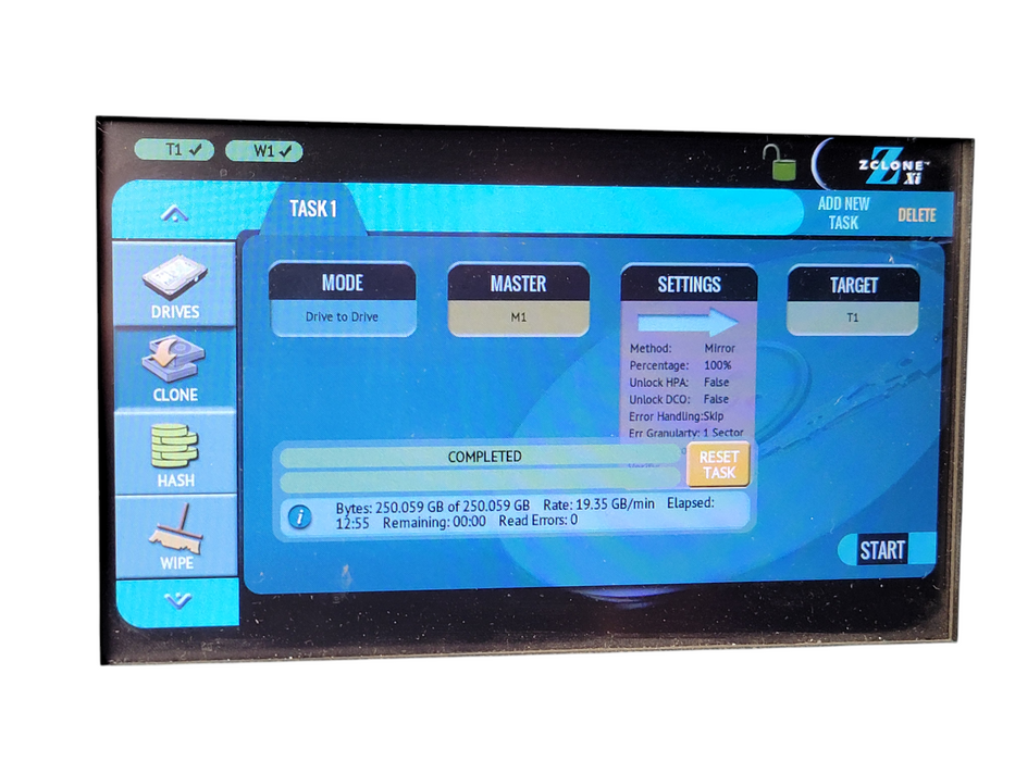 Logicube ZClone Xi Hard Drive Duplicator / Drive Wiper