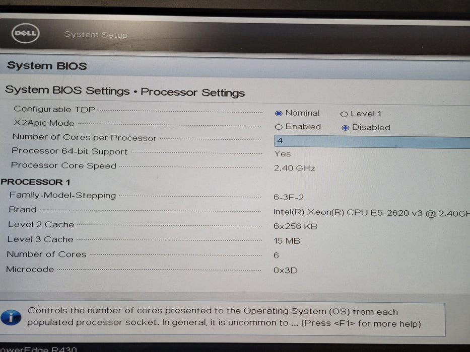 Dell PowerEdge R430 Server Xeon E5-2620 V3 | 16GB DDR4 |No HDD|H730 Mini| 2x PSU
